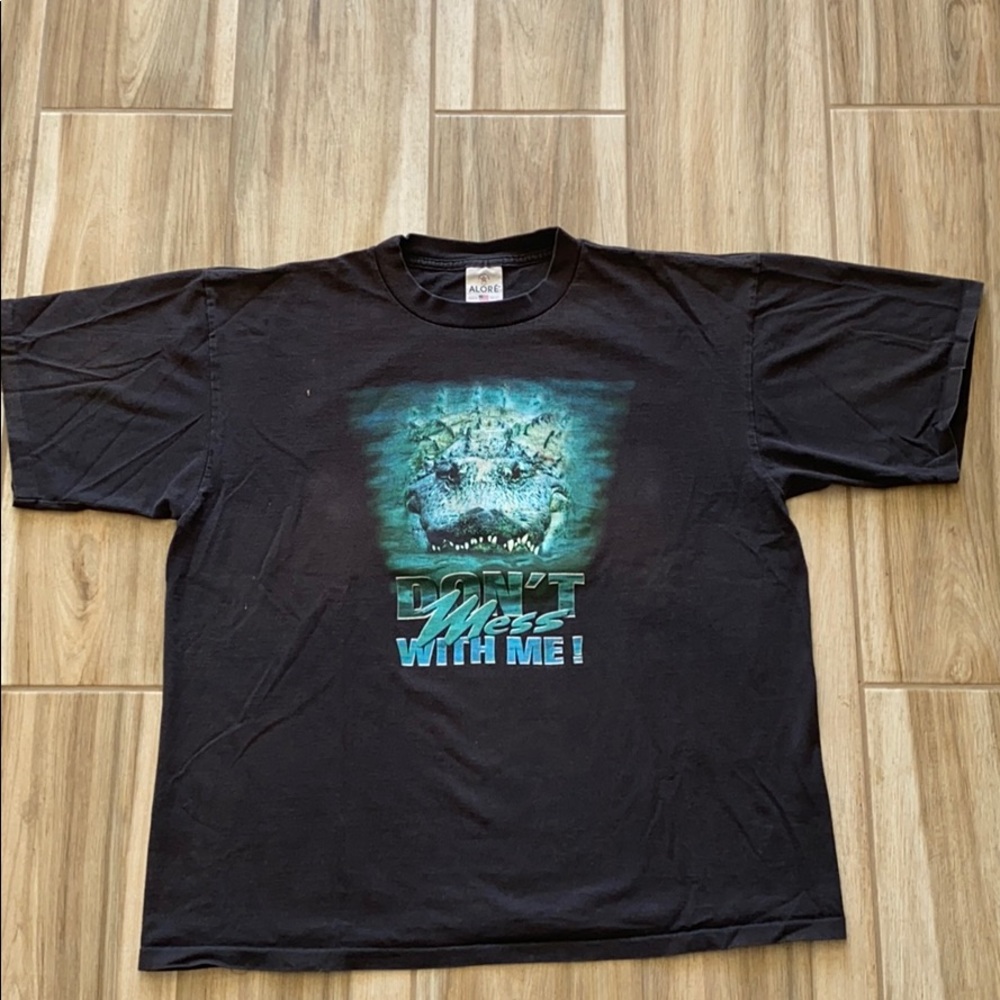 ✨3 for $15✨ ALORE Don’t Mess With Me Crocodile Tee